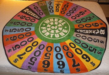 Wheel of Fortune Spin Wheel & Jeopardy Soft Fleece Throw Blankets