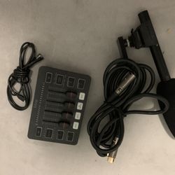 microphone streaming mixer and stand