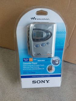 Vintage Sony stereo cassette radio weather new old stock
