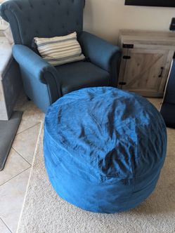 Large 3ft Navy Blue Bean Bag Chair