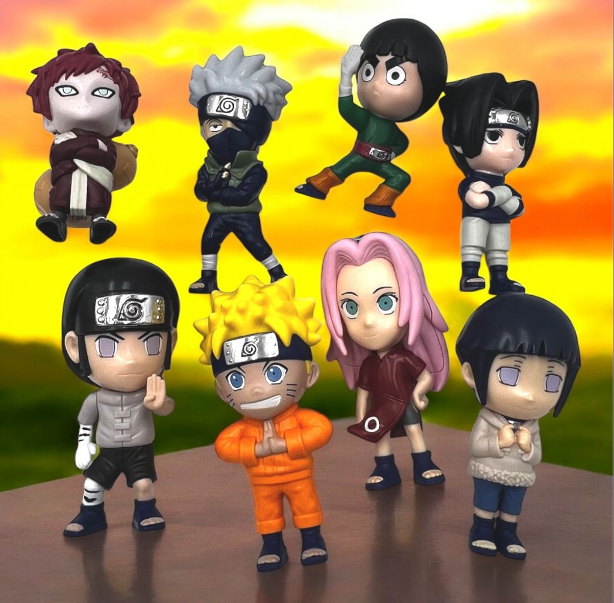 Naruto Burger King Set Of 8 Figures