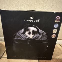 Sleepy Pod Mobile Pet Bed In Charcoal Grey
