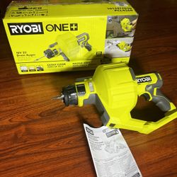 RYOBI DRAIN AUGER 25’ ONE+ 18V Cordless Drain Auger with 25 ft Cable, LED Light, Auto Feed/Retract, Cable Lock, Enclosed Drum (Tool Only