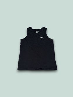 The Nike tee embroidered logo tank top black men’s medium