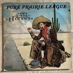 1975 T2-64 PURE PRAIRIE LEAGUE Two Lane Highway 1975 APL1-0933 LP Vinyl Record Vintage