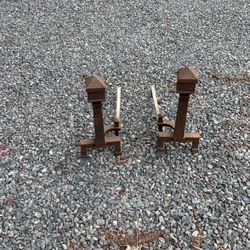 Cast Iron Andirons