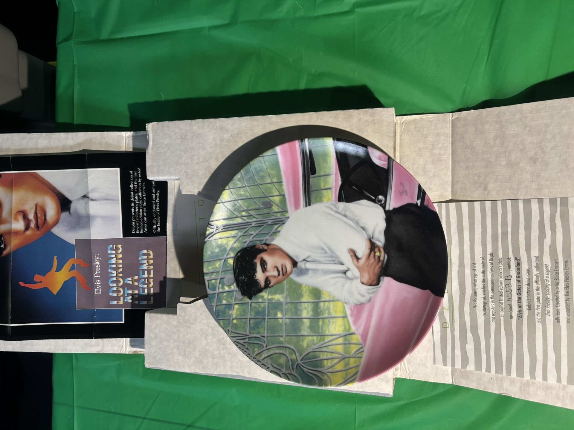 Jacket, Plates Of Elvis Presley And Marilyn Monroe