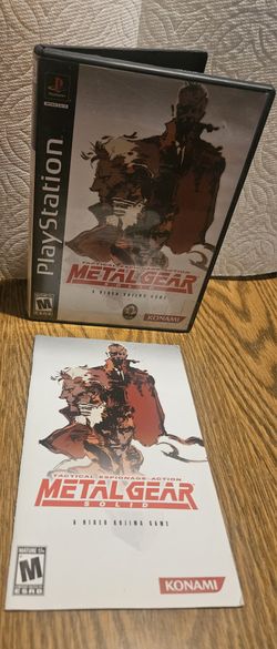 SONY PLAYSTATION 1 METAL GEAR SOLID 2 DISCS W/CASE & MANUAL PRE-OWNED NORMAL WEAR KONAMI PRODUCTIONIONS 