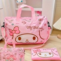 Hello Kitty Or Melody Foldable Duffle Bag$20 Each 