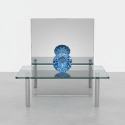 5.00 Ct Natural Loose Cambodian Blue Zircon Excellent Round Cut Gemstone. The product is a 5.00 ct natural loose Cambodian blue zircon gemstone with a