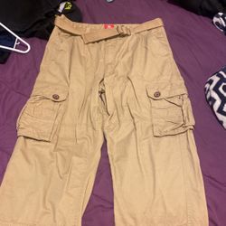 Khaki Cargo Pants 