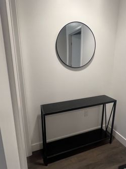 Entryway Table with Mirror