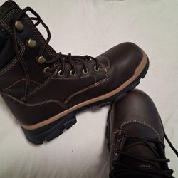 Steel Toe Leather Boots.