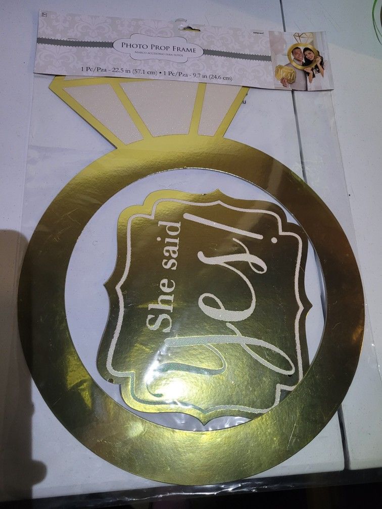 "She Said Yes" Photo Prop