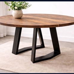Round Solid Wood Table + Chairs