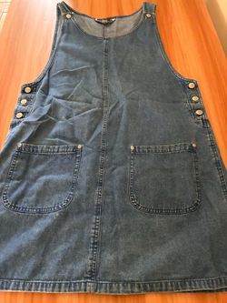 Dire Denim Pinafore Dress talla:L