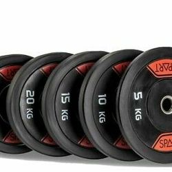 Olympic Bumper Plates Set - 330lb