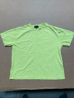 A.P.C. Rue Madame Paris T Shirt Medium Crewneck Green Cotton