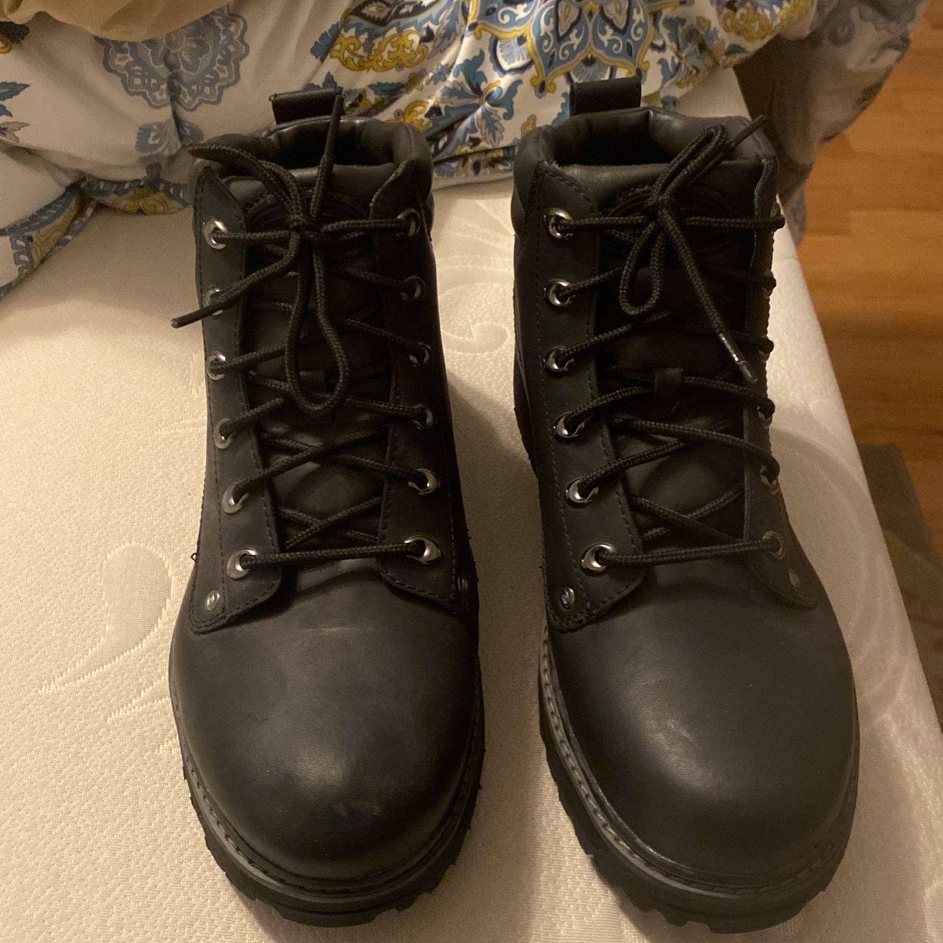 Skechers Black Leather Boots