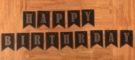 Custom happy birthday banner