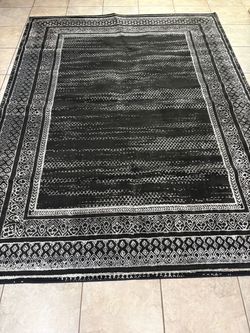 Black 8x10 area rug