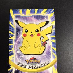 Pikachu Topps Pokémon Card