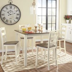 5 piece counter Height Dining Set