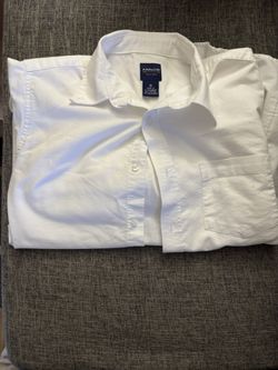 Boys White Long Sleeve Shirt 