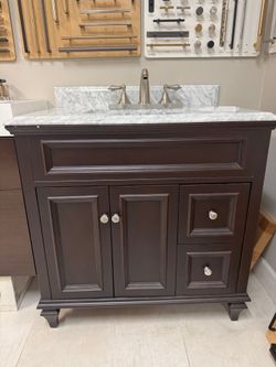 Icera PRESLEY 36" Single-Basin Vanity w/ Stone Top