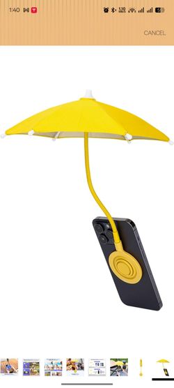 Magnetic Cellphone Umbrella for Sun,Universal Cute Phone Umbrella Sunshade with 360°Adjustable & Rotatable Phone Ring,Outdoor Anti-reflective Sun Viso