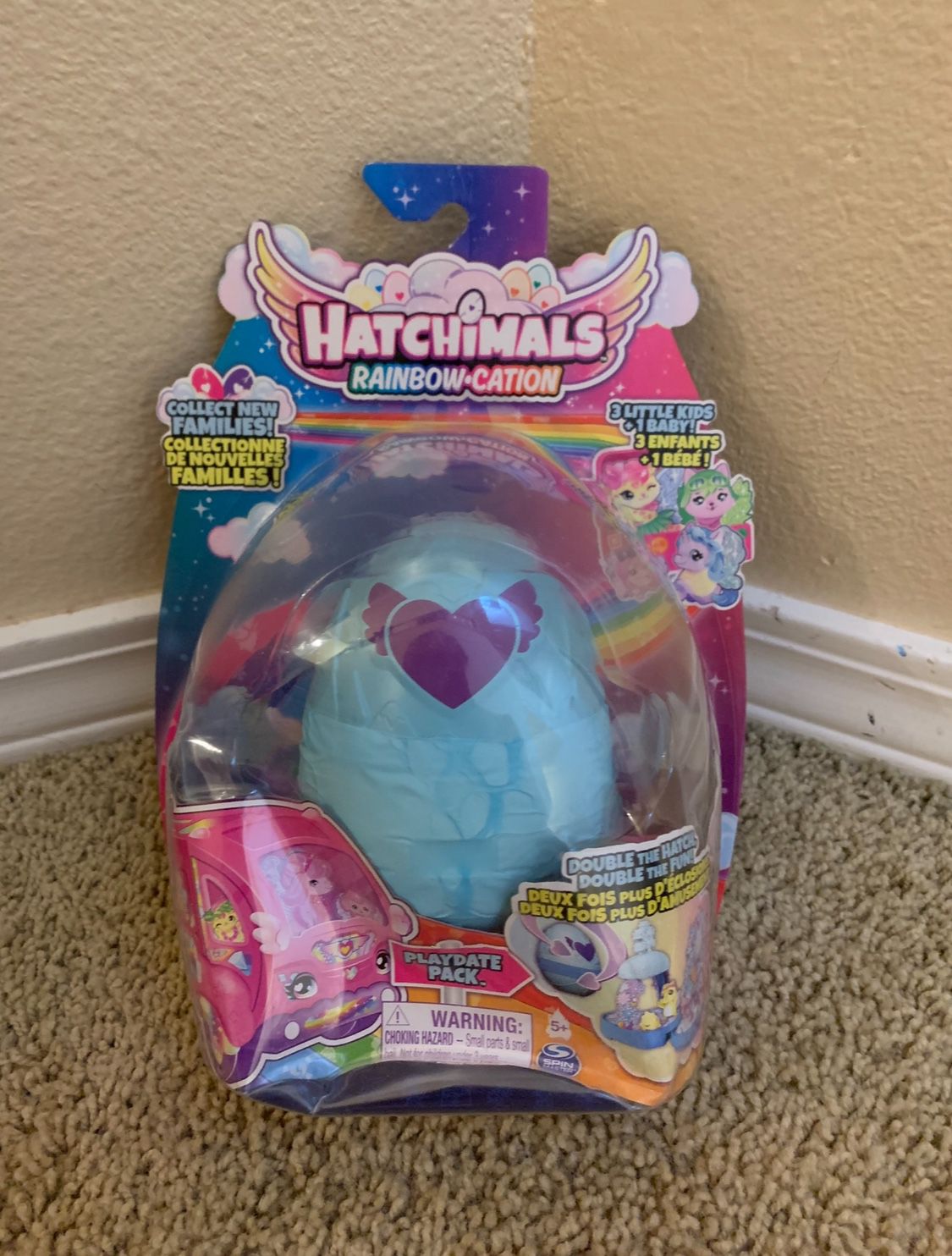 New Hatchimals CollEGGtibles, Rainbow-Cation Playdate Pack, 4 Characters & 2 Accessories (Style May Vary), Stocking Stuffers for Kids