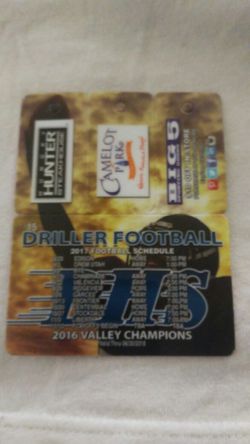 BHS football discount cards