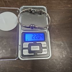 Pandora Sterling Silver Snake Chain Bracelet 925 ALE