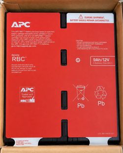 APC Genuine RBC UPS Battery Cartridge 9Ah/12V