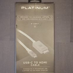 Platinum- 6' USB-C to 4K HDMI Cable