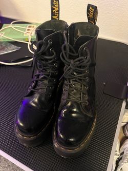 Dr. Martens AirWair Black Leather Lace-Up Boots