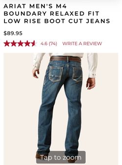 Ariat M4 Boundary Relaxed Fit Boot Cut Jeans