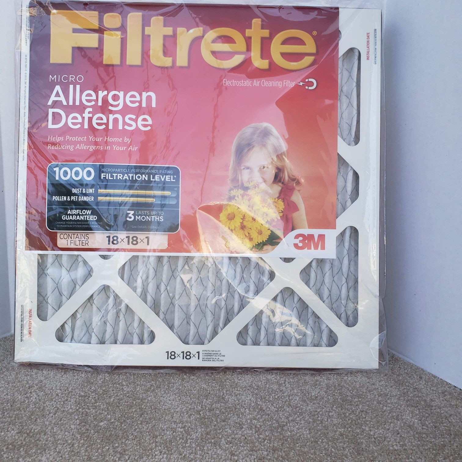 Filtrete Micro Allergen Defense Air Cleaning Filter