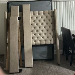 Queen size bedframe with box spring