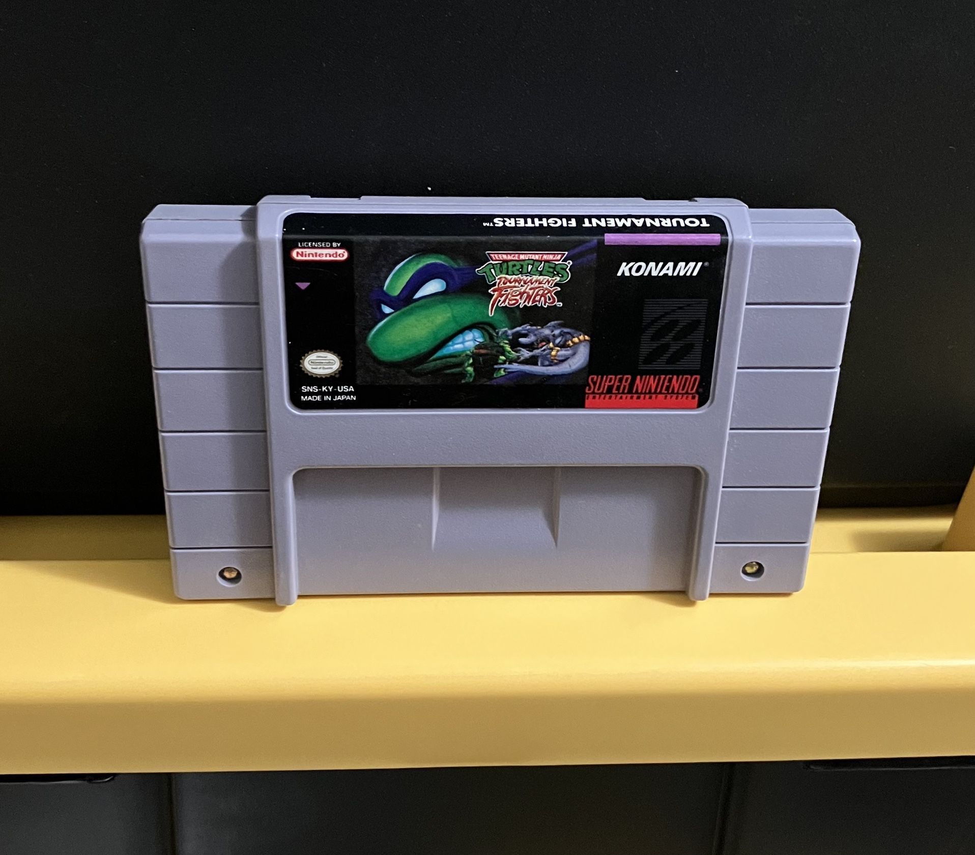 TMNT Tournament Fighters for Super Nintendo Entertainment System video game console cartridge SNES