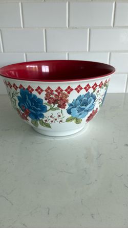Beautiful large pioneer woman flower melanin bowl