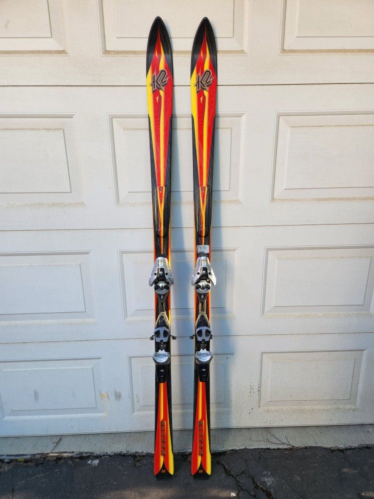 K2 Merlin 184 cm Snow Skis w/Salomon Bindings