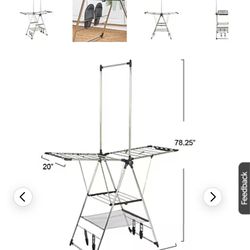 Clothes drying rack , space saving fold up technology