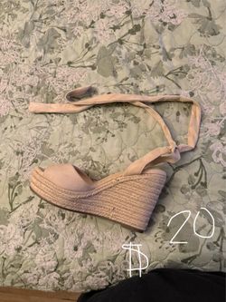 TikTok shoes: Fashare Womens Espadrilles Wedges Sandals Heels Open Toe Tie Lace Up Platform Ankle Strap