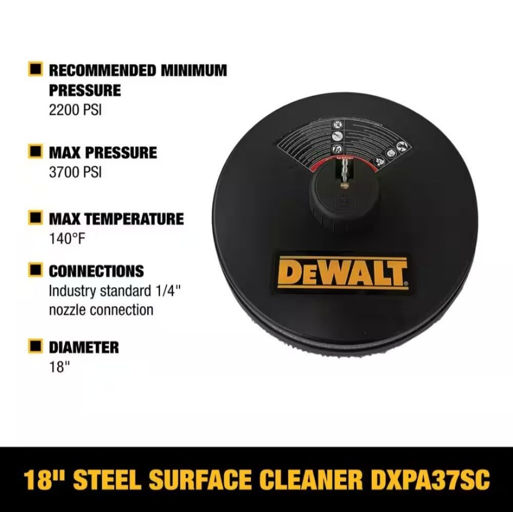 DEWALT Universal 18 in. Surface Cleaner For Cold Water Pressure