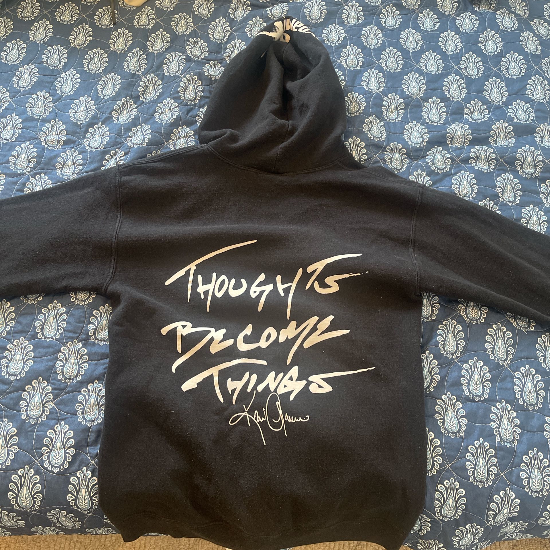 Black And White Zip Up Hoodie