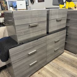 Beautiful Modern El Dorado Dresser, Gentleman’s Chest W/ Two Night Stands - Excellent Condition - Retail: $4100