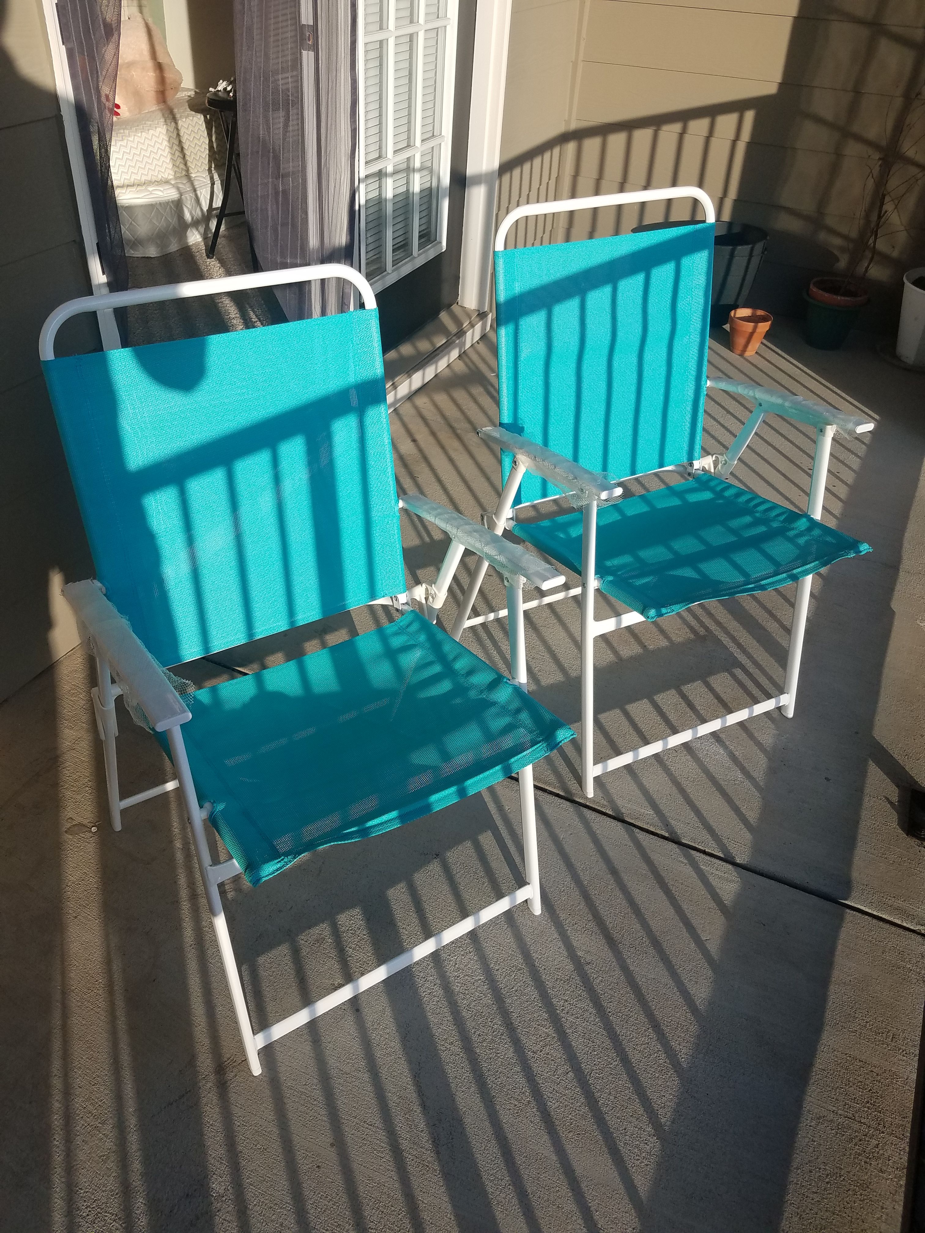 Mainstays pleasant grove sling folding chair set of 2
