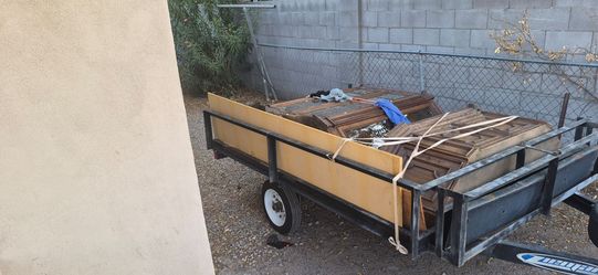 Heavy duty 10x8 flatbed trailer with ramps