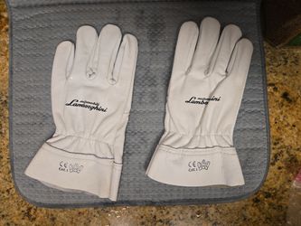 Original Lamborghini leather tire change gloves